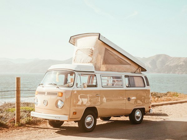 Campervan on NZ road