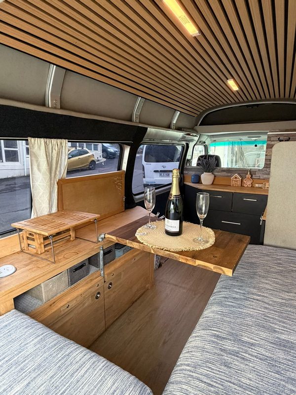 Campervan dining area